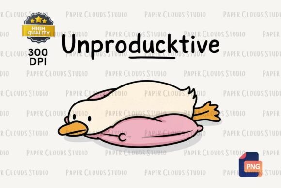 Cute Duck on Pillow PNG Clipart: A Strategic Asset for Modern Design