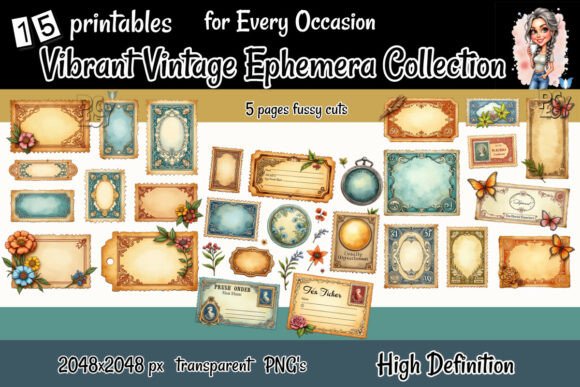 Exploring the Vibrant Vintage Ephemera Collection for Creative Projects