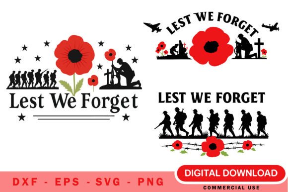 Honoring Heroes with the Remembrance Day Lest We Forget SVG