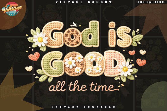 Integrating the God is Good All the Time Crochet PNG into Your Creative and Business Workflows