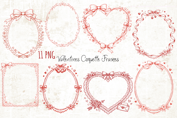 Integrating Valentines Coquette Frames PNG into Your Creative and Business Workflows