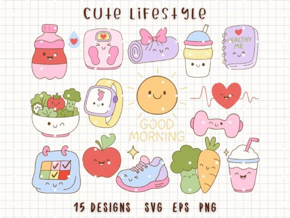 Strategic Visual Communication: Leveraging Cute Lifestyle SVG Healthy Morning PNG for Brand and Personal Growth